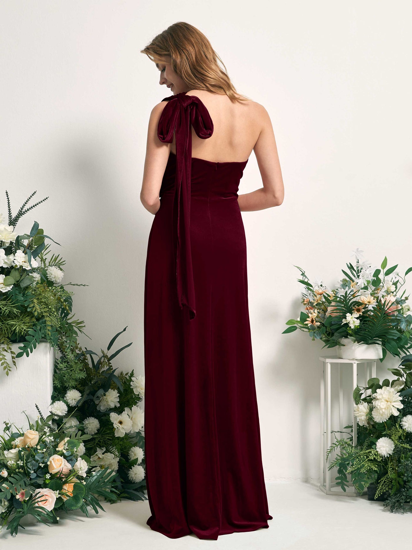 Convertible Bridesmaid Dress - Hunter Green Velvet Dress - Infinity Dress –  Carlyna