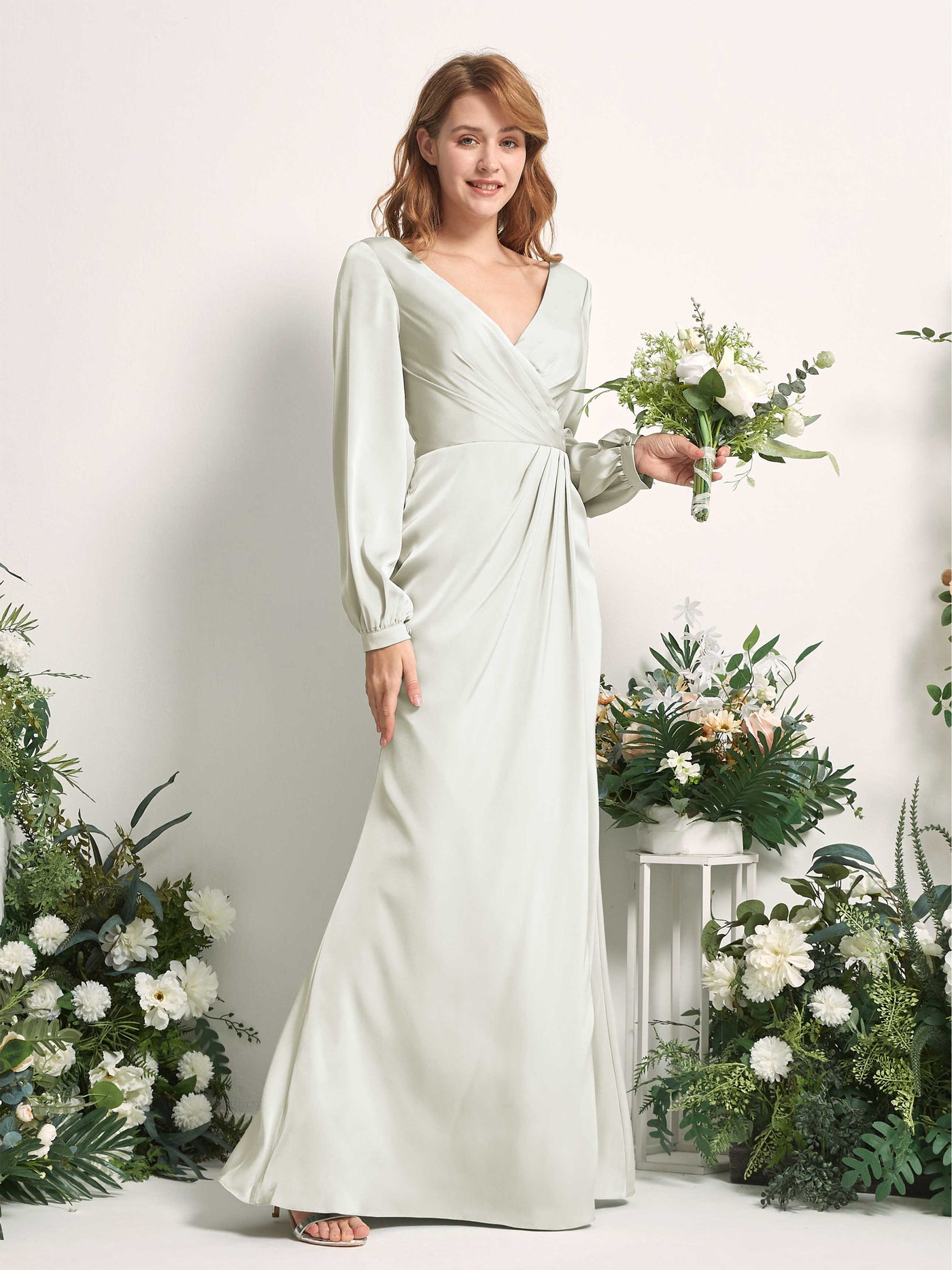 Taylor One Shoulder Dress (Ivory) - Maternity Wedding Dresses