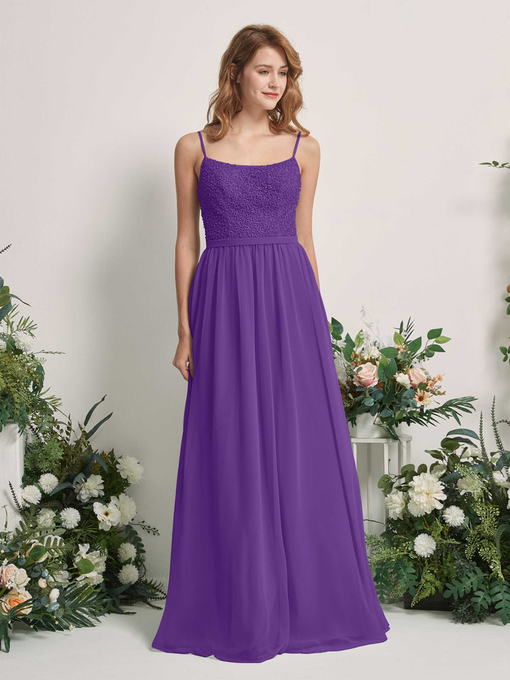 Regency Bridesmaid Dresses A-line Open back Spaghetti-straps Sleeveless Dresses (83220128)