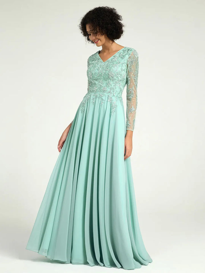 Mint lace dress with sleeves hotsell