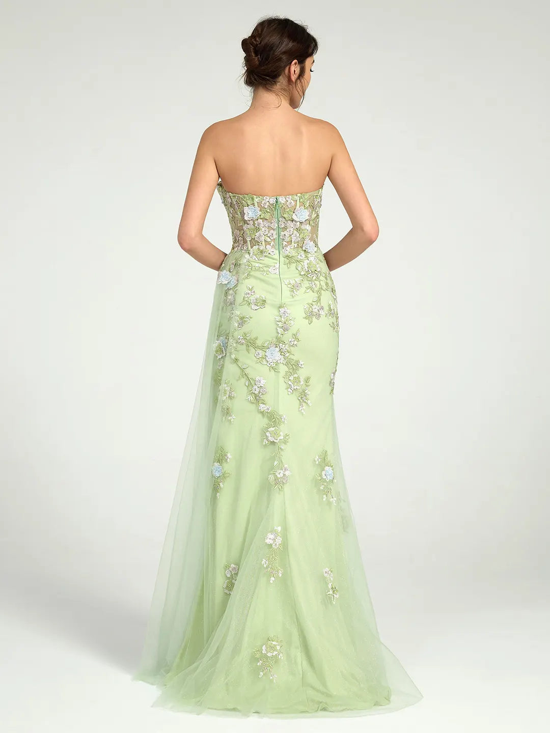 Sparkling Mermaid Prom Dress with Open Back