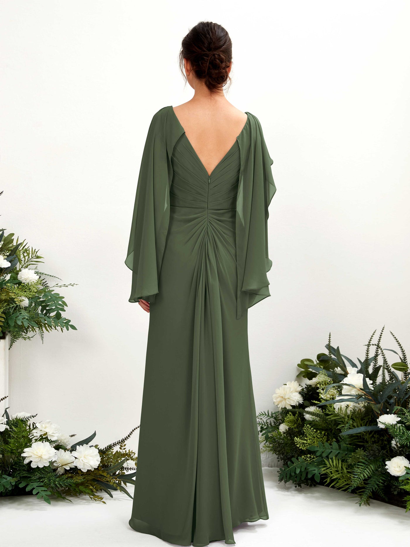 Sage Green Maxi Dress - Sleeveless Dress - V neck Dress – Carlyna