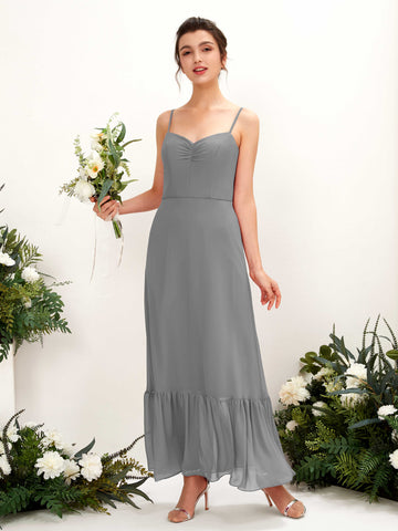 Carlyna Delia Sheath Steel Gray Bridesmaid Dress Maxi Sleeveless Spaghetti Strap Dress #color_steel-gray