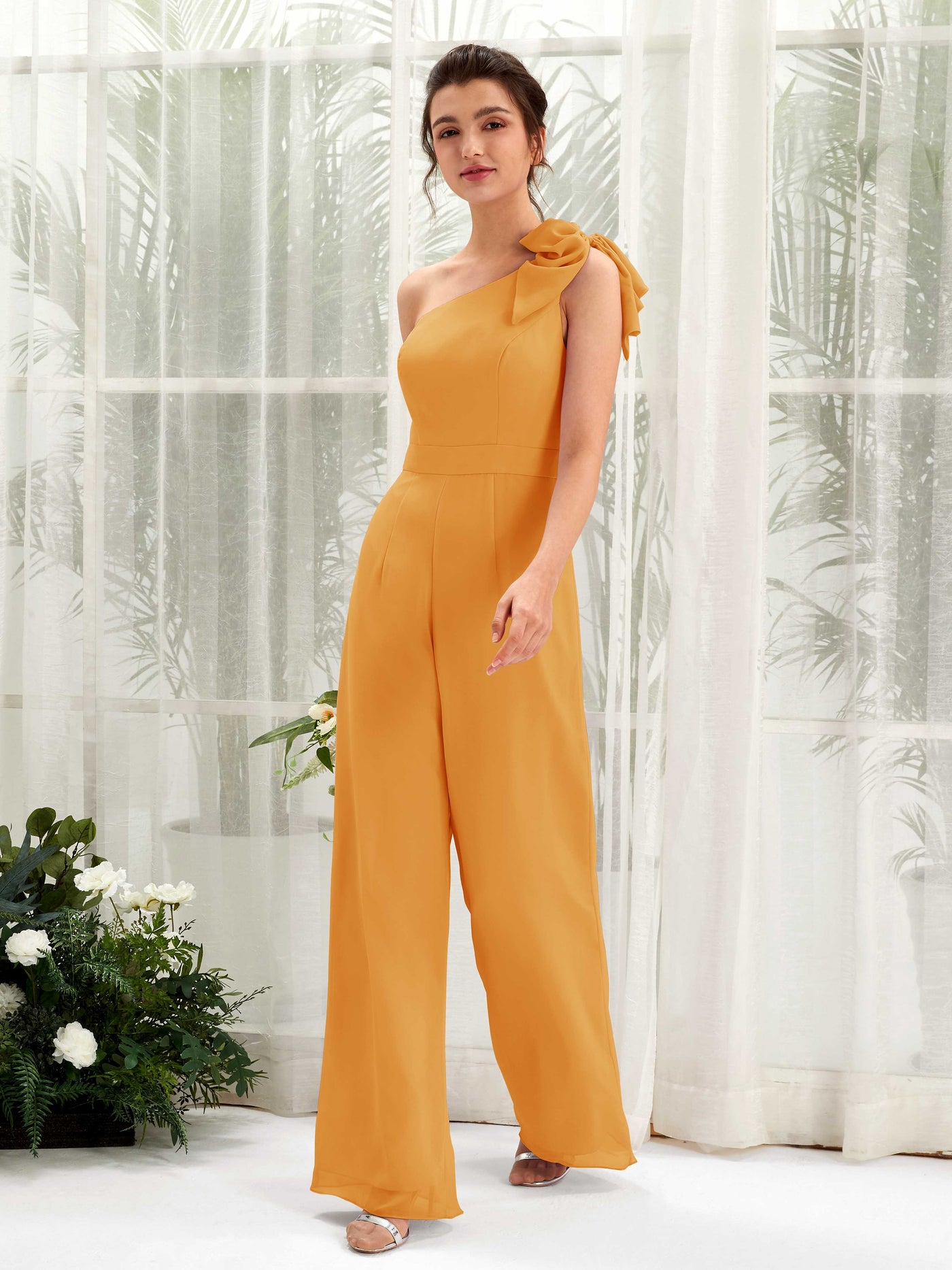 Mustard Yellow Maxi Dress - Sleeveless Dress - One Shoulder Dress – Carlyna