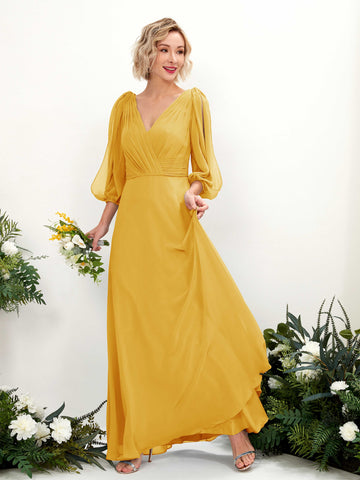 Uncommonly Pretty Mustard Yellow Bridesmaid Dresses | Free Shipping –  Carlyna