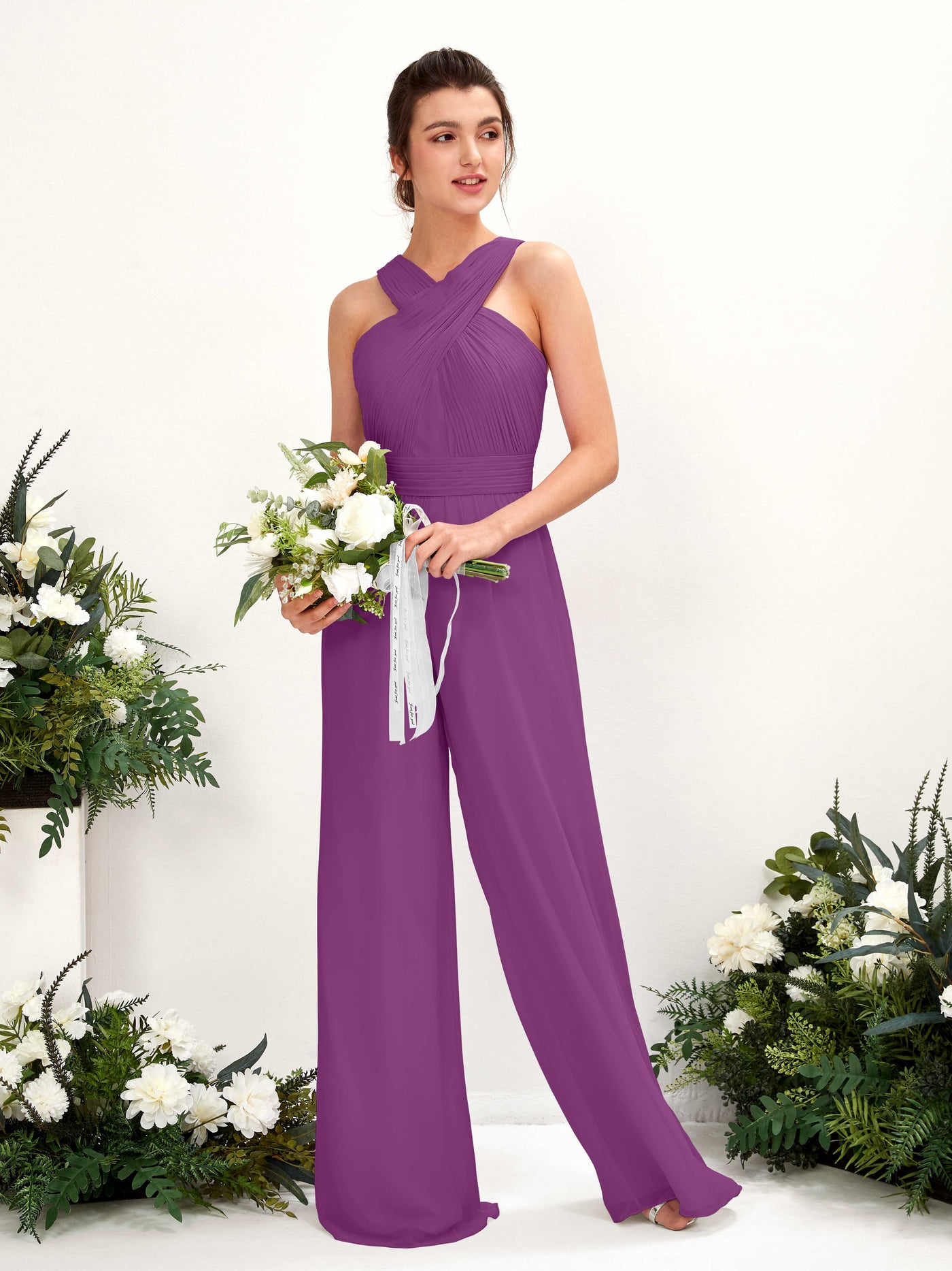 Lavender Jumpsuit Bridesmaid Dresses