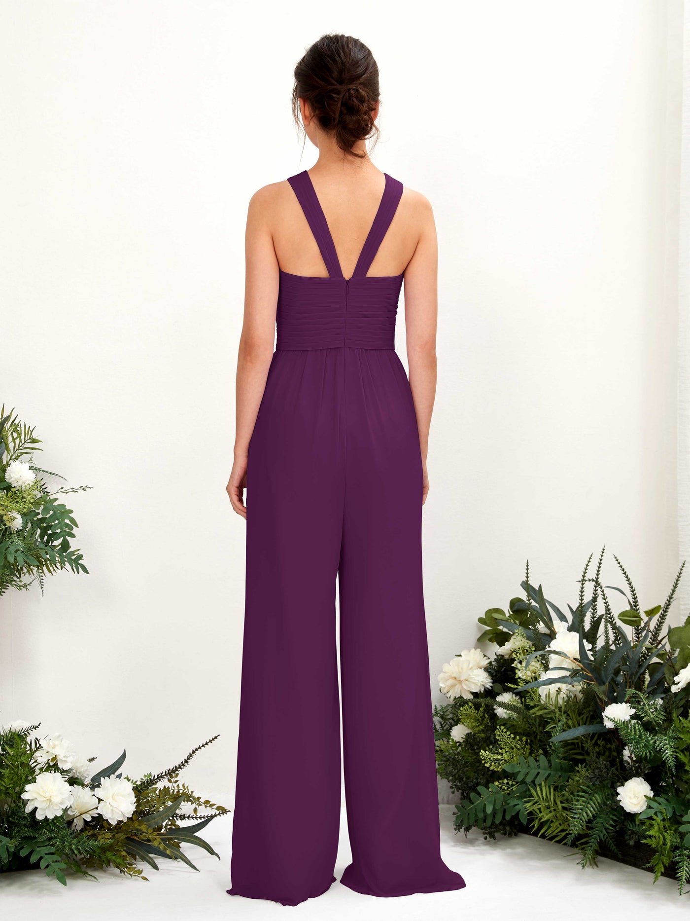 Dark Lavender Jumpsuit Gown